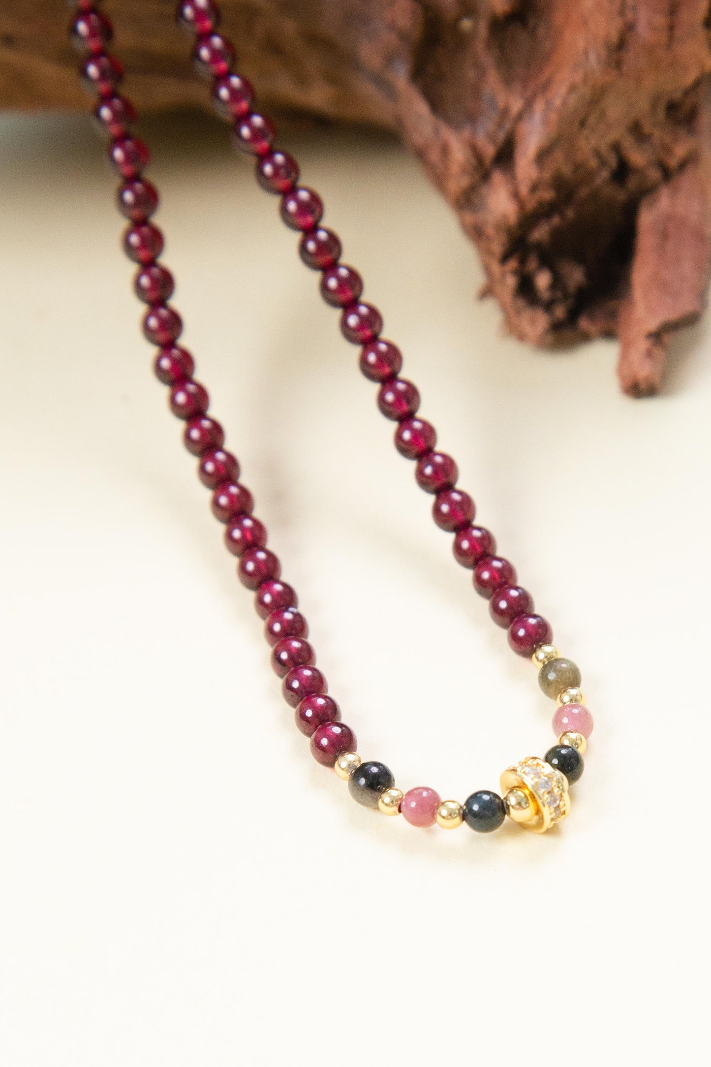 Garnet & Tourmaline Healing Bracelet