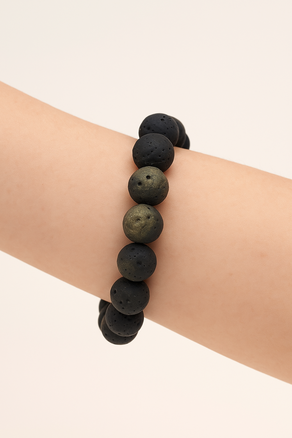 Natural Golden Obsidian Meteorite Bracelet