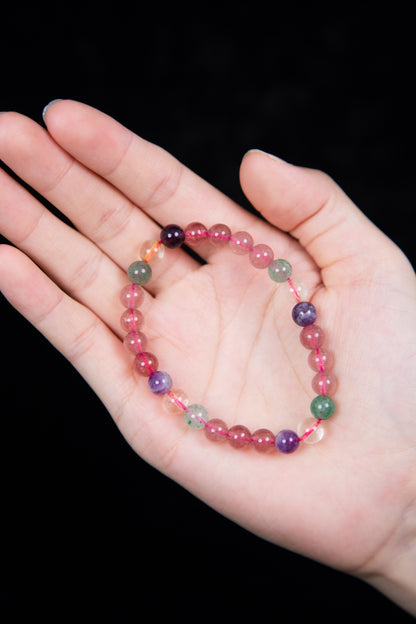 Pink Crystal Healing Bracelet