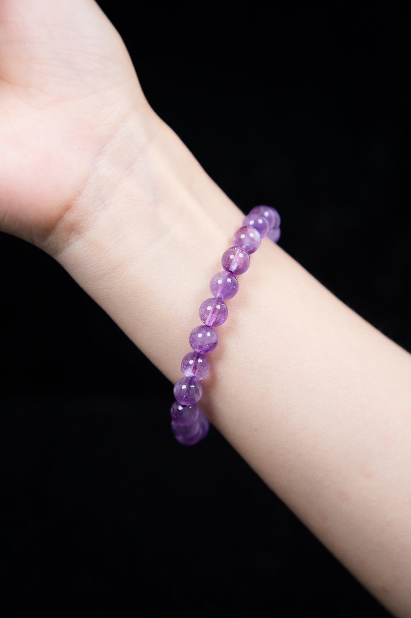 Natural Amethyst Bracelet 8mm | Stress Relief · Spiritual Growth · Calm Mind