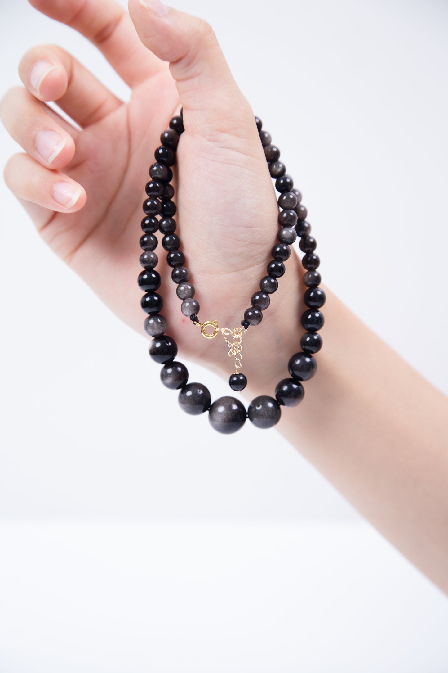 Black Obsidian Necklace & Bracelet Set – Guardian of Energy