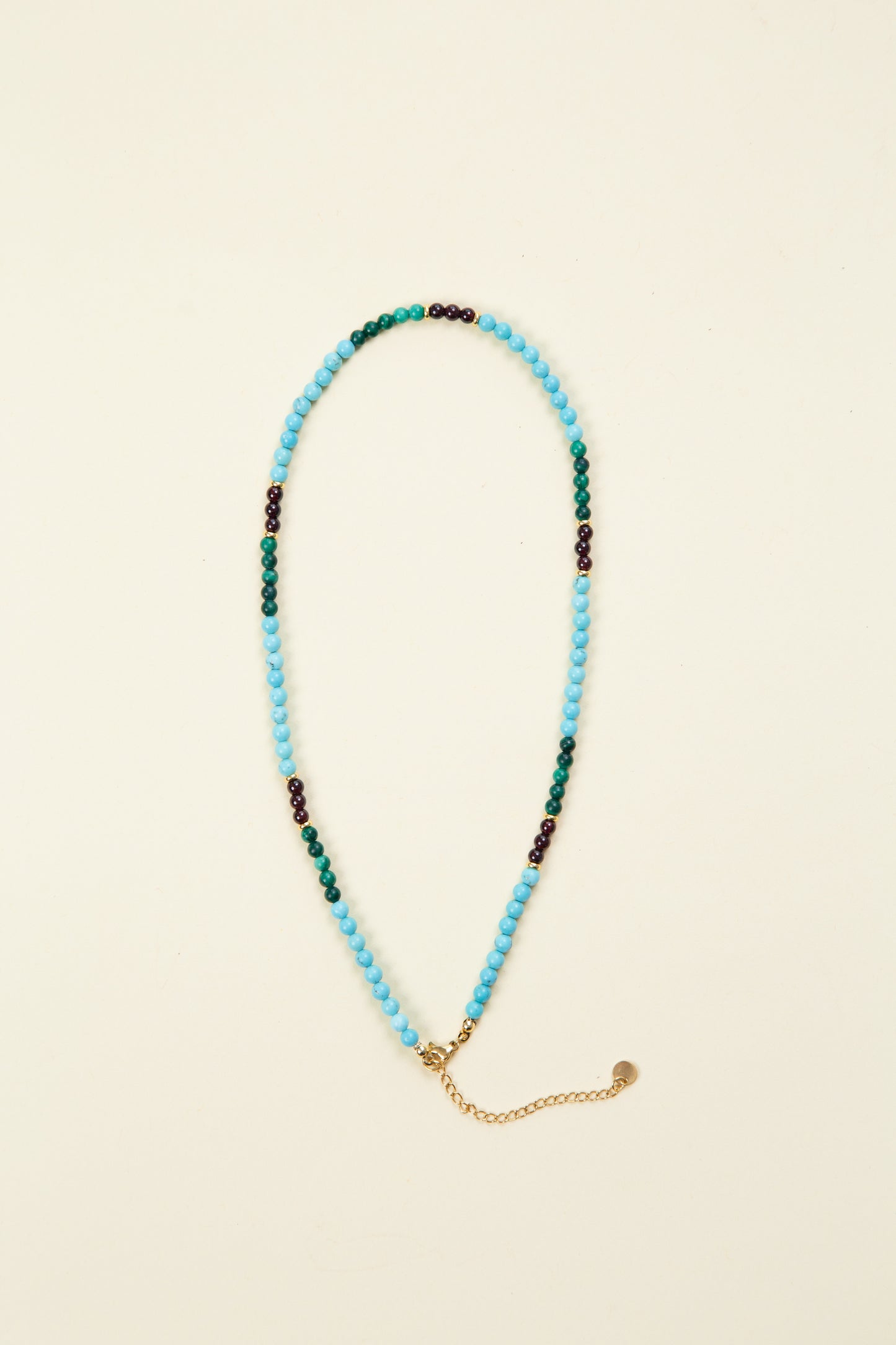 Turquoise & Malachite Gemstone Necklace