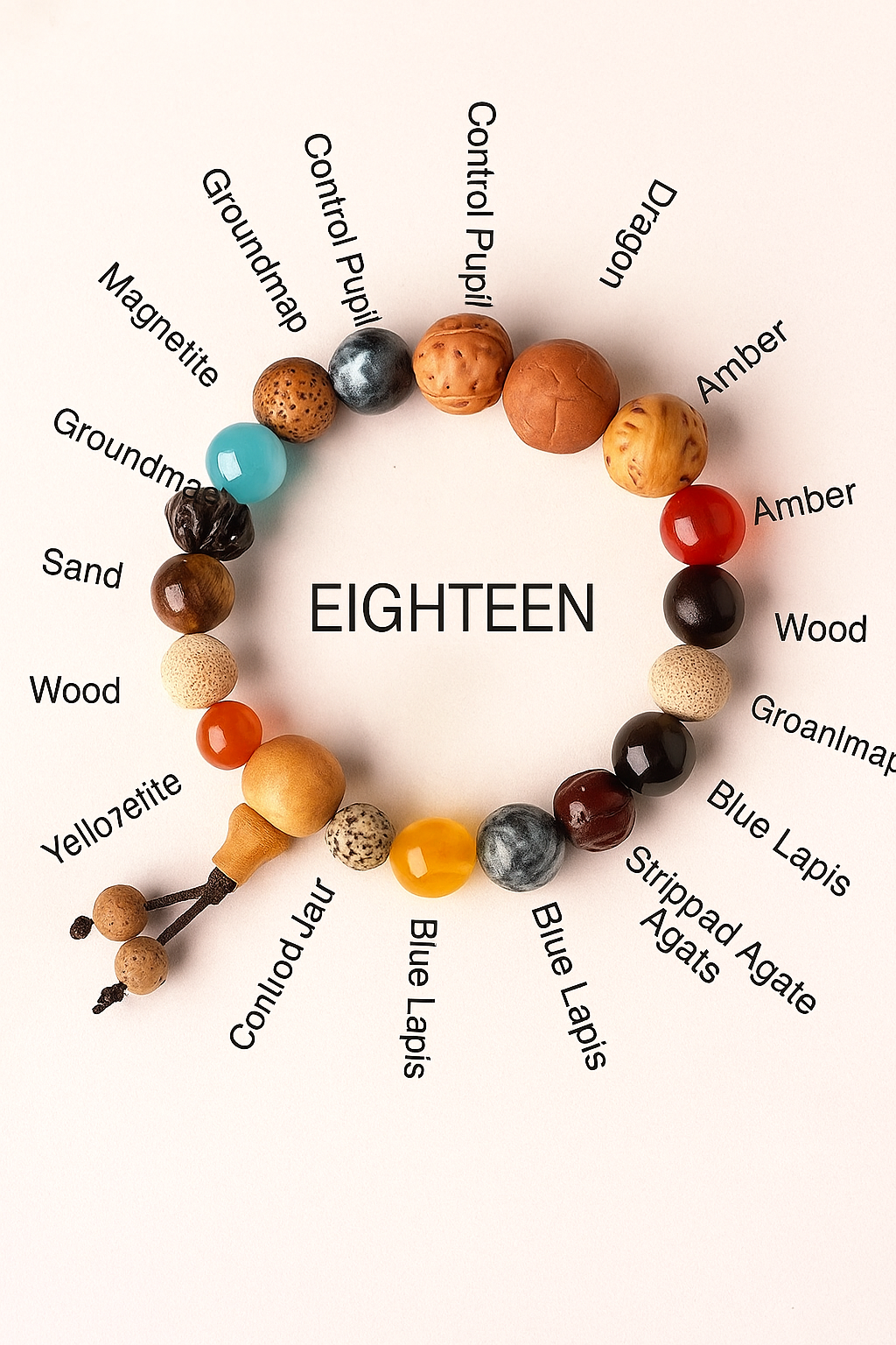 Lingyin Eighteen Beads Bracelet