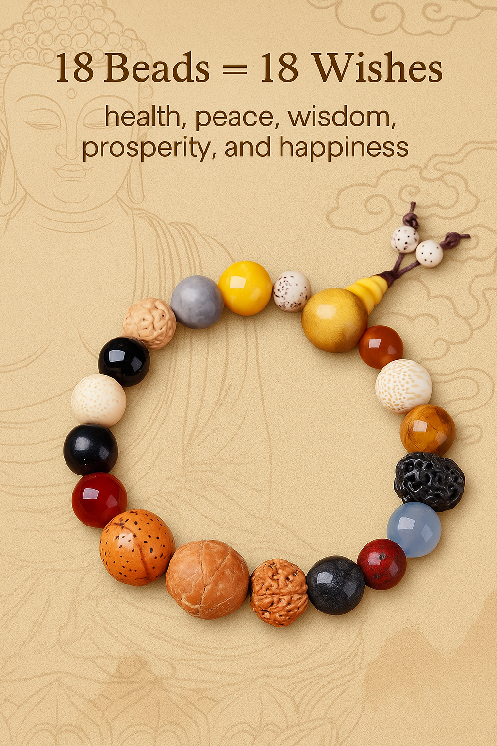 Lingyin Eighteen Beads Bracelet