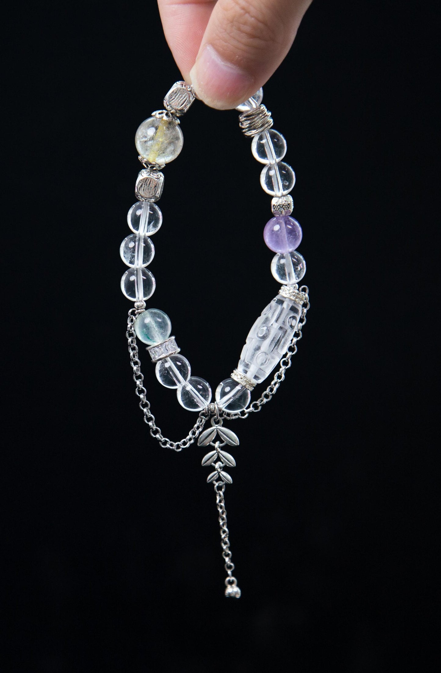 White Phantom Quartz · Amethyst · Green Phantom