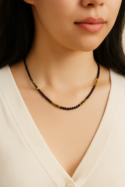 Turquoise & Malachite Gemstone Necklace