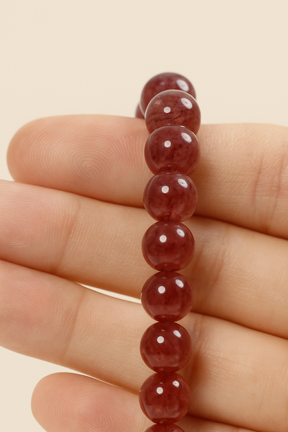 Natural Pink Crystal Bracelet